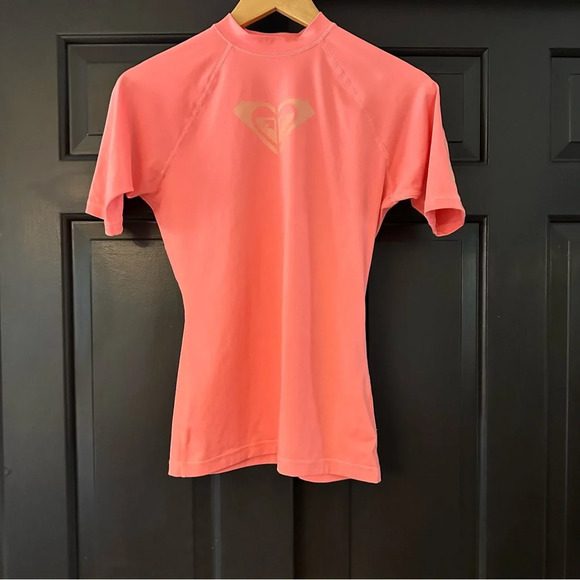 Roxy Women's Standard Whole Hearted Short Sleeve Rashguard, L(b5 - Picture 1 of 8